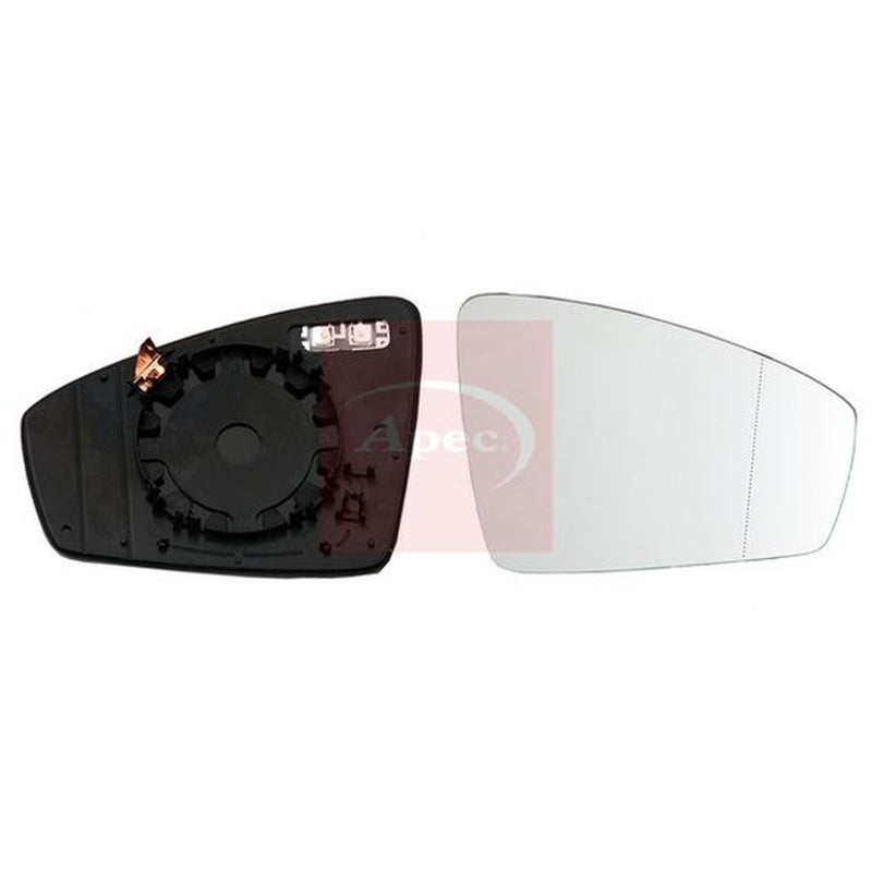 Apec Exterior Wing Mirror Glass Right fits VW Tiguan 2016-2024 1.4 1.5 1.6 2.0