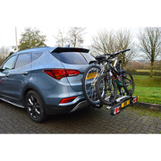 M-Way Towball Mounted Car Rear Tow Bar Cycle Holder 2 Bike Carriers w Electrics Maypole  - Dynamic Drive