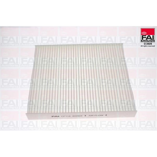 FAI Cabin Air Filter (Pollen Filter) fits Audi A2 2000-2005 1.2 1.4 1.6