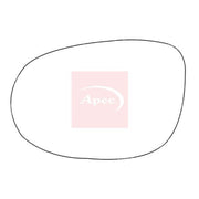 Apec Exterior Wing Mirror Glass Left fits Fiat Bravo II 2007-2014