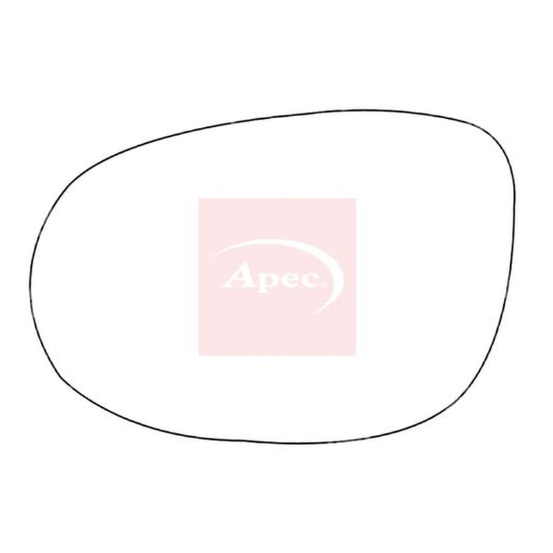 Apec Exterior Wing Mirror Glass Left fits Fiat Bravo II 2007-2014