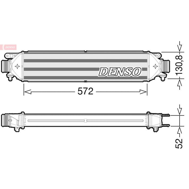 Denso Intercooler (Charge Air Cooler) fits Fiat Doblo Cargo 2010-2023 1.3 1.6