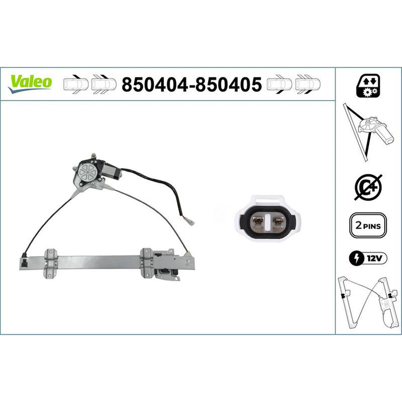 Valeo Electric Window Regulator Lifter Left Front 850404