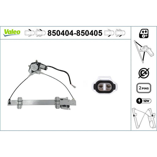 Valeo Electric Window Regulator Lifter Right Front 850405