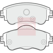 Apec Front Brake Pad Set fits Citroën C4 II 2009-2018 1.2 1.4 1.6
