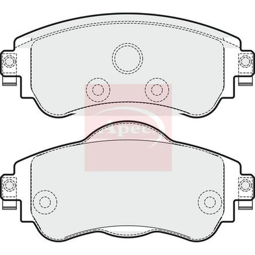 Apec Front Brake Pad Set PAD1813
