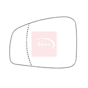 Apec Exterior Wing Mirror Glass Left fits Renault Fluence 2010 on 1.5 1.6