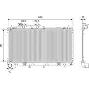 Valeo Engine Radiator 701445