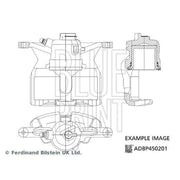 Blue Print Brake Caliper Assembly Rear Right ADBP450201
