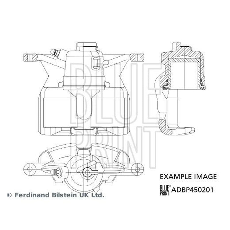 Blue Print Brake Caliper Assembly Rear Right ADBP450201