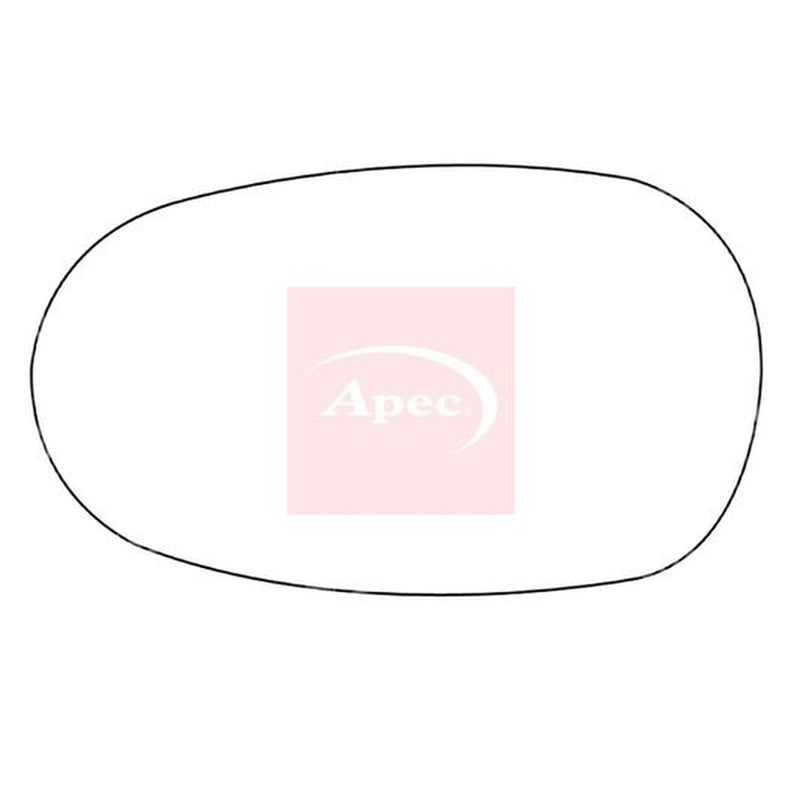 Apec Exterior Wing Mirror Glass Left fits Jaguar S-Type II 1999-2008