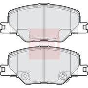 Apec Front Brake Pad Set fits Opel Insignia B Grand Sport 2017 on 1.5 1.6