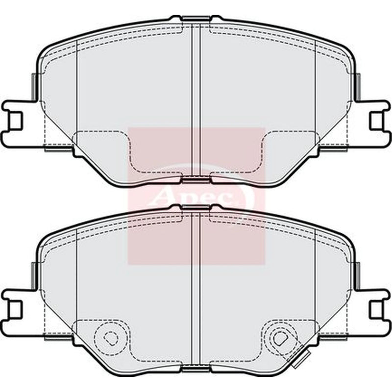 Apec Front Brake Pad Set PAD2253