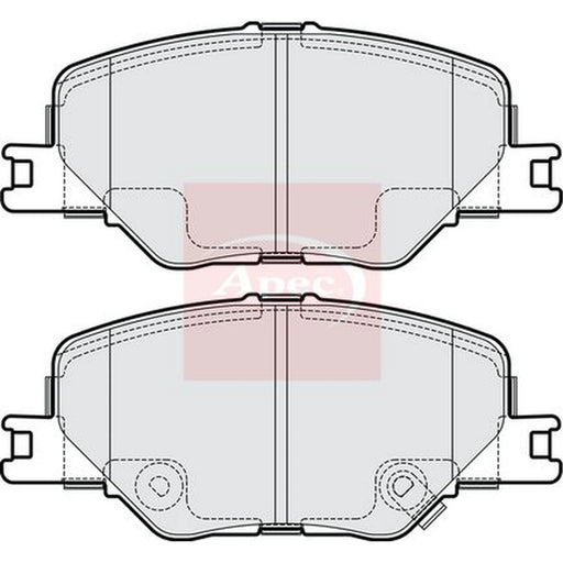 Apec Front Brake Pad Set PAD2253