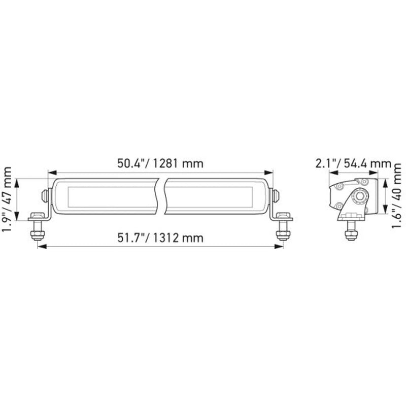 Hella Led Slim Lightbar 50INCH 1FJ 1FJ 358 176-331 1FJ 358 176-331