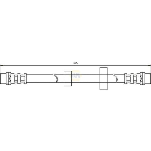 NAPA Brake Hydraulic Hose Line Front NBH1426