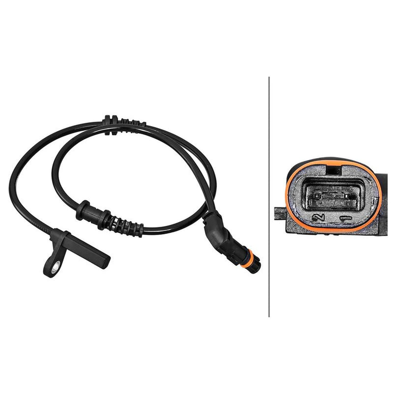 Hella ABS Wheel Speed Sensor Front fits Mercedes-Benz Slc 2016-2018