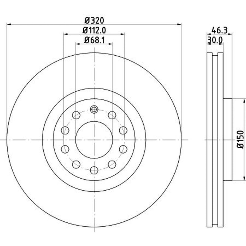 Mintex Front & Rear Brake Discs & Pads fits Audi A6 C5 1999-2005 2.7