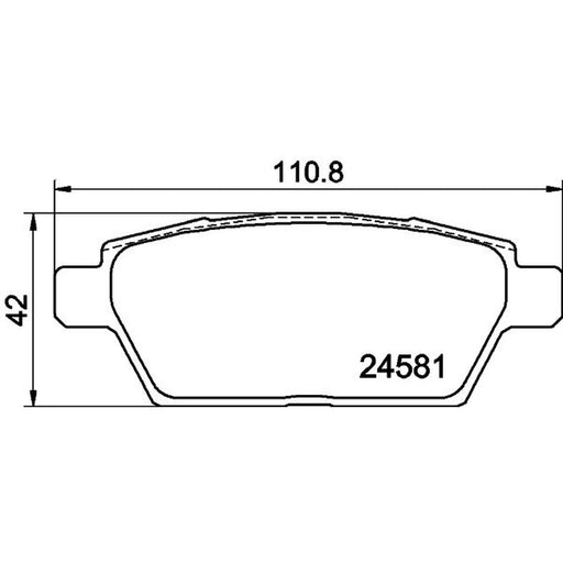 Mintex Rear Brake Pad Set fits Mazda 6 2005-2007 2.3