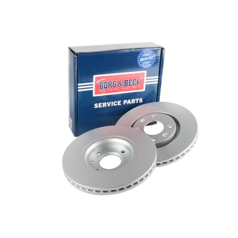 Borg & Beck Front Brake Vented Discs & Pads fits Citroën C5 II 2004-2008 2.0