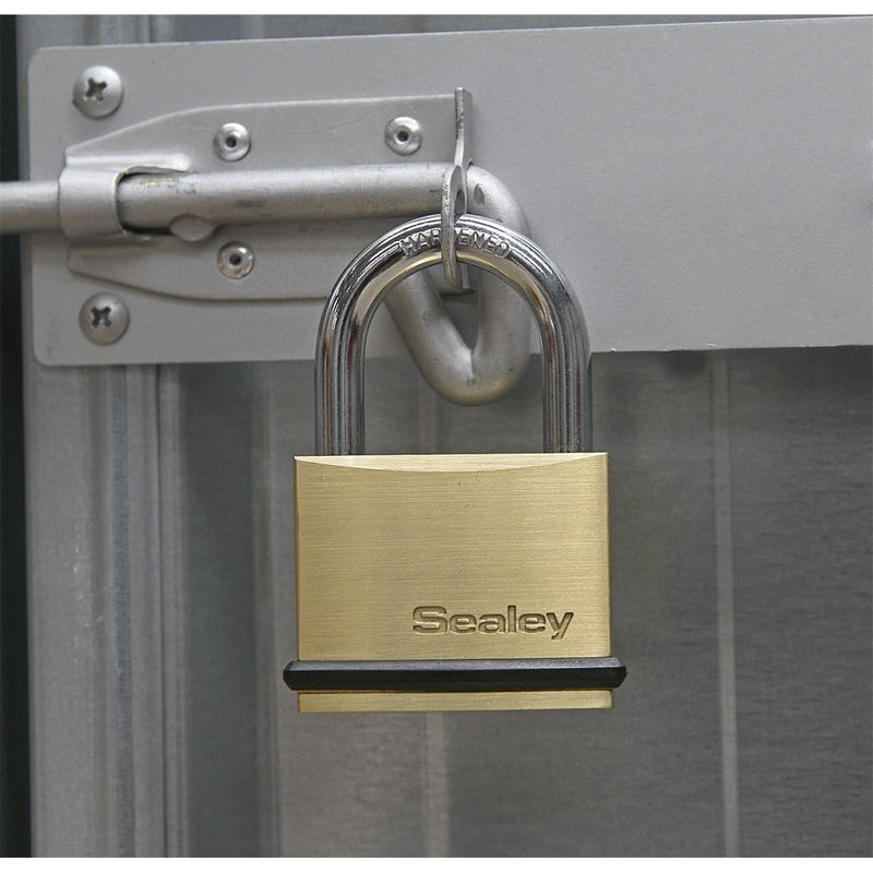 Sealey Brass Body Padlock 40mm Sealey - Dynamic Drive