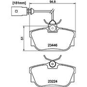 Mintex Front & Rear Brake Discs & Pads fits Seat Alhambra 1996-2010 1.9 2.0