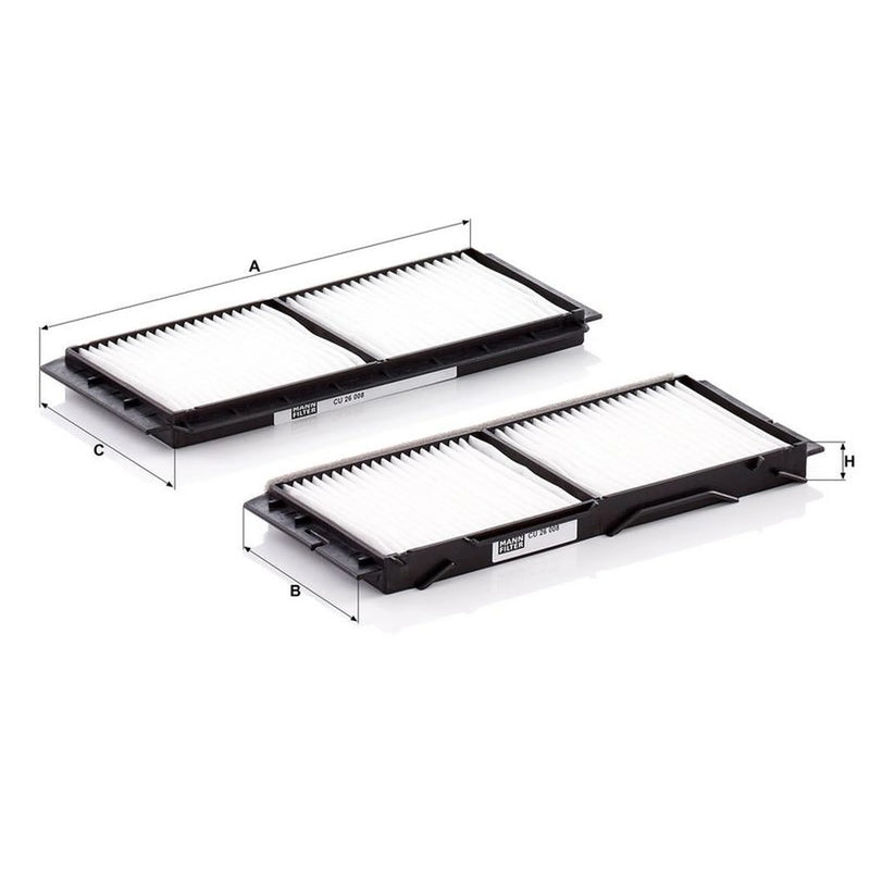 MANN-FILTER Service Kit with Air, Oil & Cabin Filters fits Mazda 3 2008-2014
