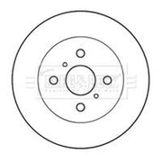 Borg & Beck Front Brake Vented Discs & Pads fits Toyota Will Vi I 2000-2001 1.3