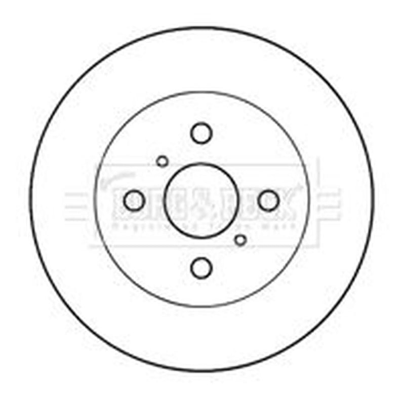 Borg & Beck Front Brake Vented Discs & Pads fits Toyota Will Vi I 2000-2001 1.3