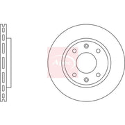 Apec Front Brake Vented Discs & Pads fits Citroën Xsara 1997-2005 1.4