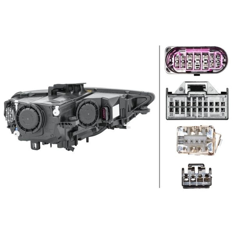 Hella Headlight Headlamp PSY24W Left fits Audi A3 2012-2020 1.2 1.4 1.6 1.8 2.0
