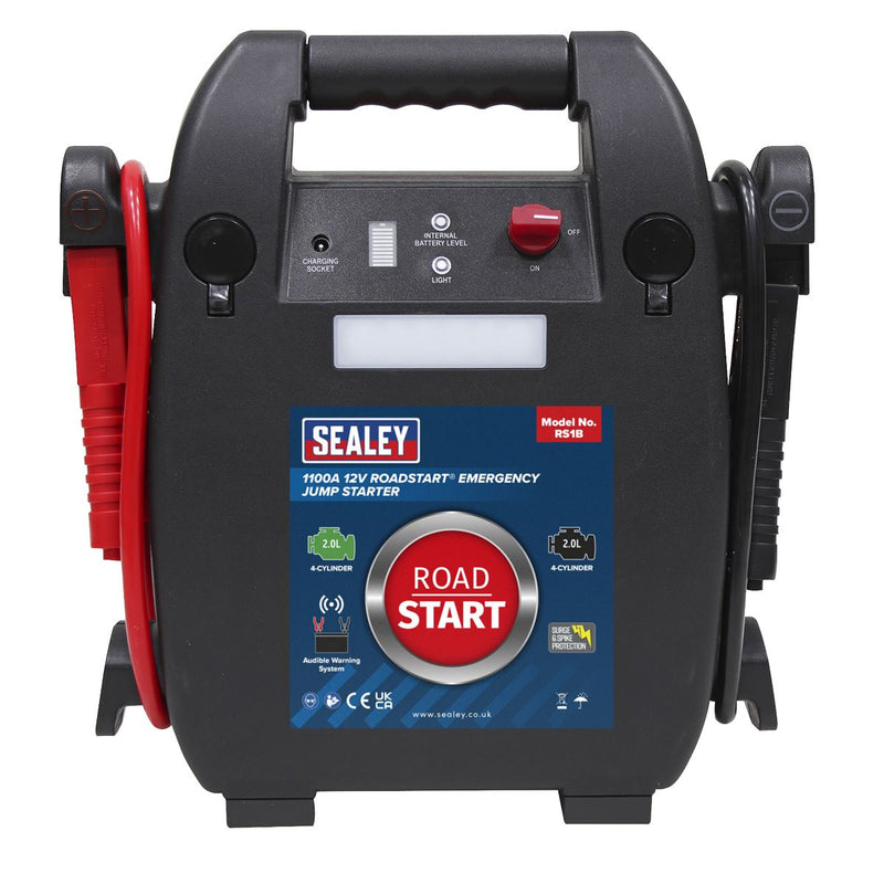 Sealey RoadStartï Emergency Jump Starter 12V 2L 4-Cylinder RS1B Sealey - Dynamic Drive