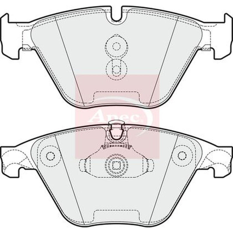 Apec Front Brake Pad Set fits BMW 5 2009-2017