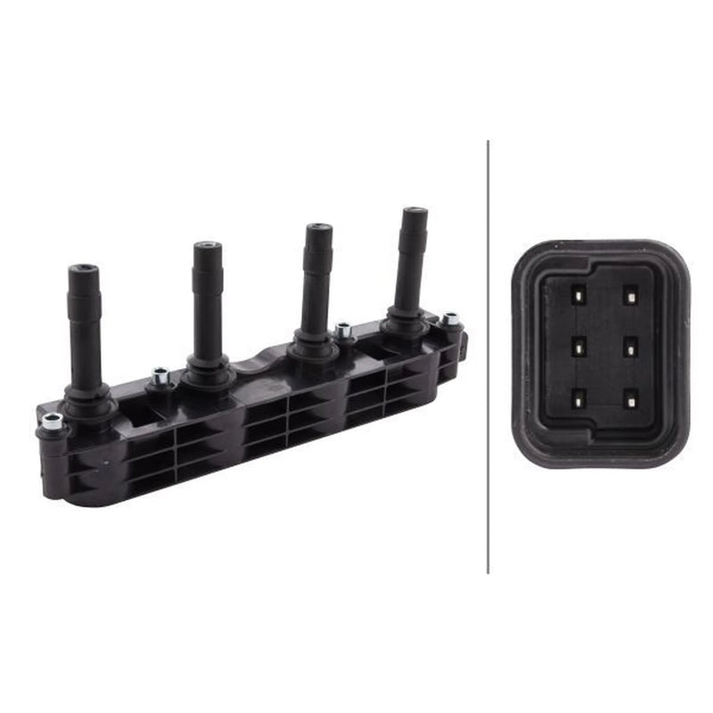 Hella Ignition Coil Pack fits Opel Astra G 1998-2005 1.4 1.6