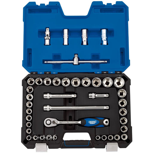 Draper Expert Combined MM/AF Socket Set, 1/2" Sq. Dr. (41 Piece) 16453 Draper - Dynamic Drive