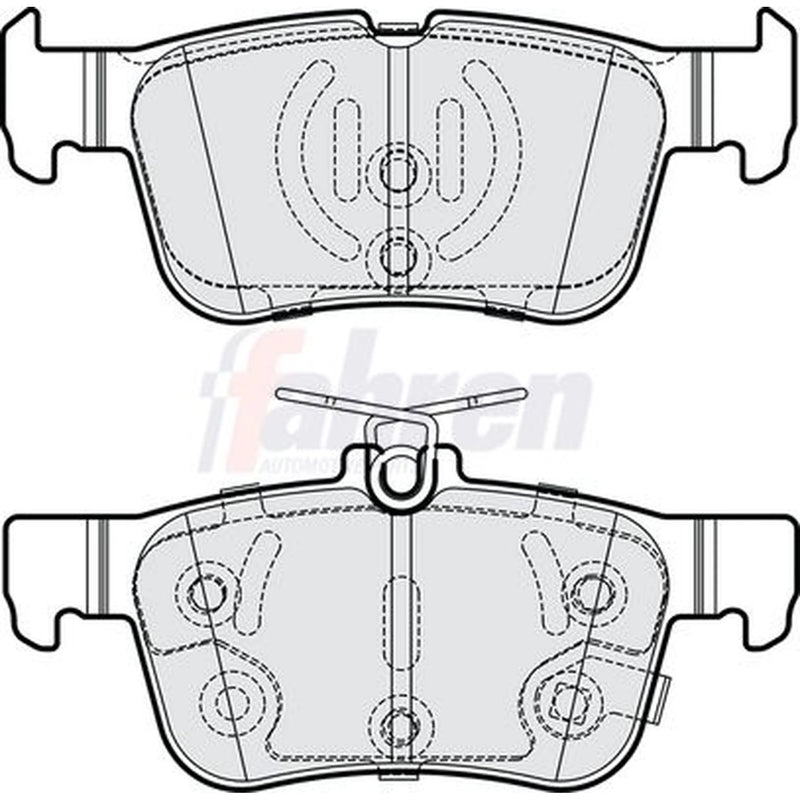 Fahren Rear Brake Pad Set FBP4256