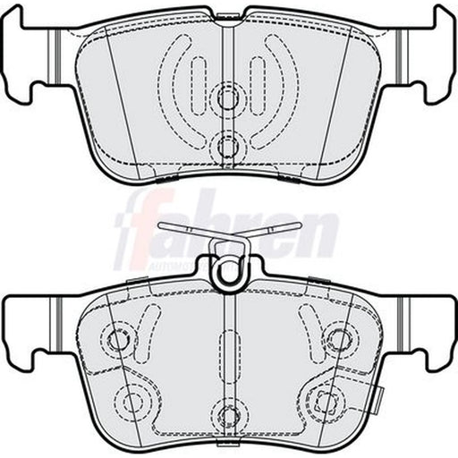 Fahren Rear Brake Pad Set FBP4256