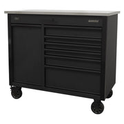 Sealey Mobile Tool Cabinet 1120mm with Power Tool Charging Drawer AP4206BE Sealey - Dynamic Drive