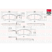 FAI Front Brake Pad Set BP146