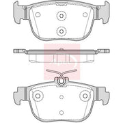 Apec Rear Brake Pad Set fits Audi A3 2019-2021