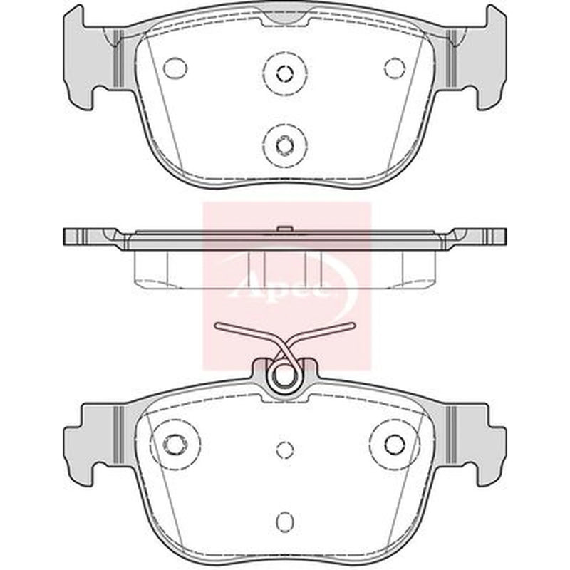 Apec Rear Brake Pad Set PAD2335
