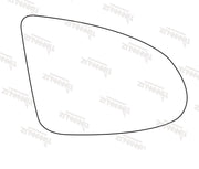 Summit Heated Base Plate With Blind Spot Mirror Glass fits Audi A2 00 to 05 RHS Summit - Bars 4 Cars