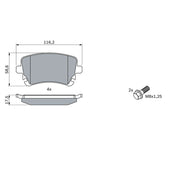 Bosch Front & Rear Pads fits Audi A6 C6 2008-2010