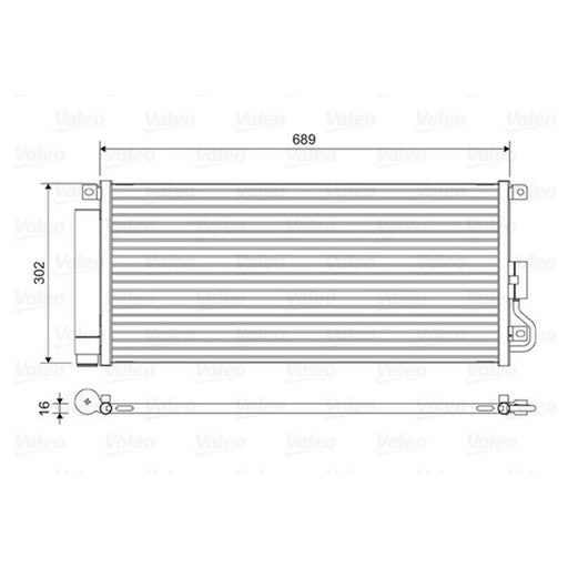 Valeo Air Conditioning Condenser 822592