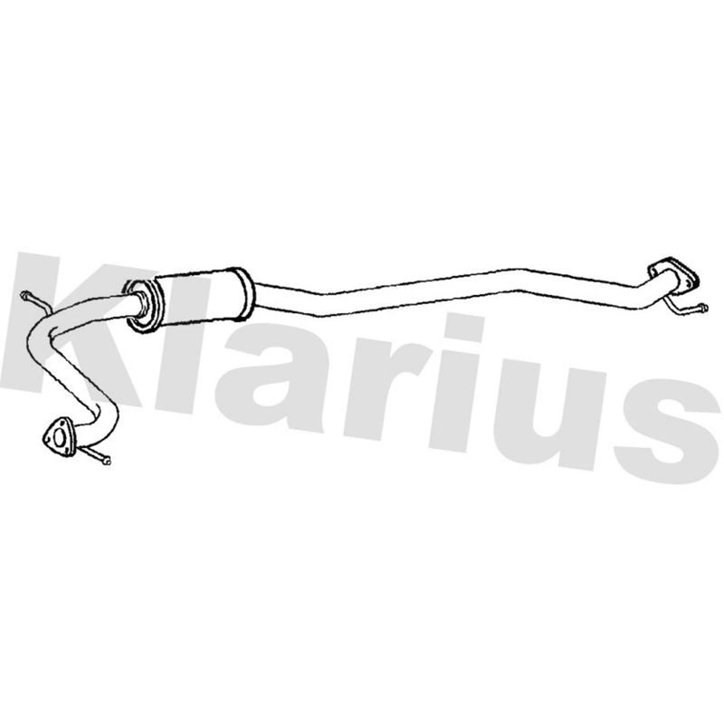 Klarius Centre Pipe Centre fits Honda Civic IX 2012-2016 1.4