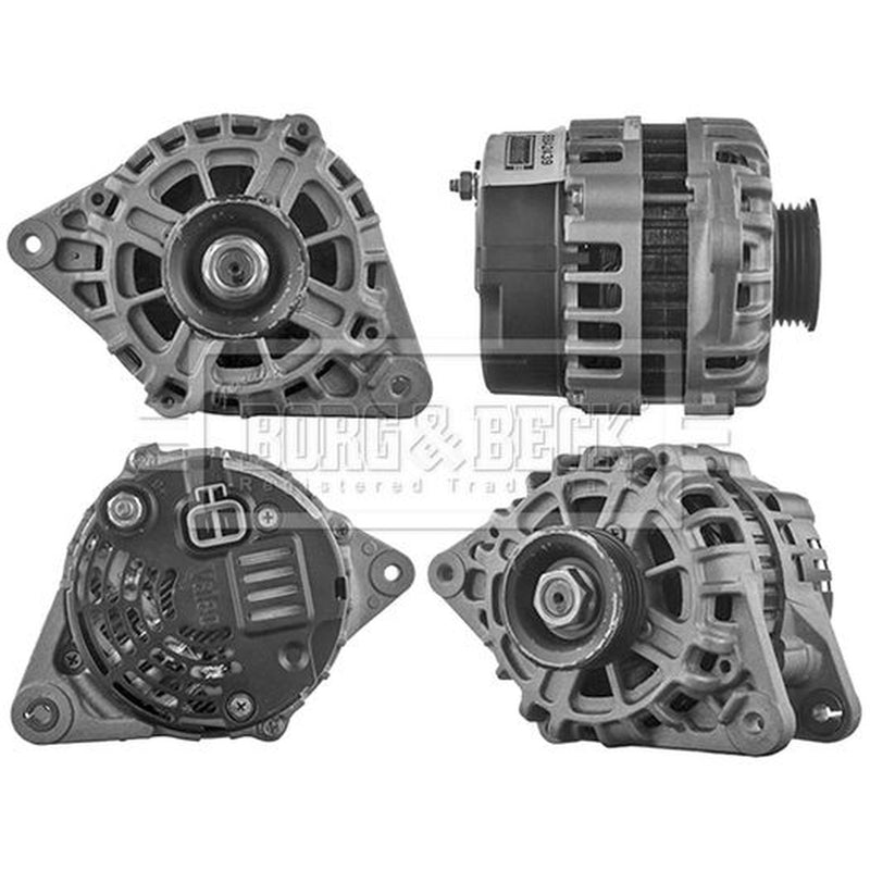 Borg & Beck Car Alternator 12V fits Hyundai Accent II 1999-2005 1.3 1.5 1.6