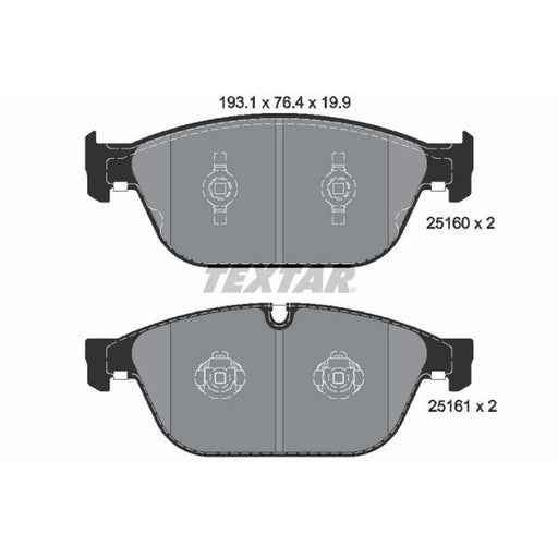 Textar Front Brake Pad Set 2516002