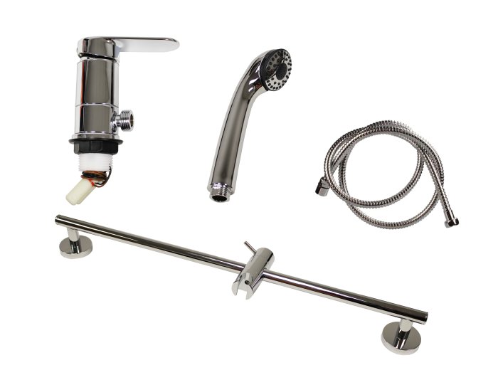 REICH LINNEA SHOWER SET CHROME