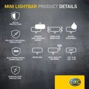 Hella Led Mini Lightbar 6.2Inch Flood 1FB 1FB 358 176-201 1FB 358 176-201