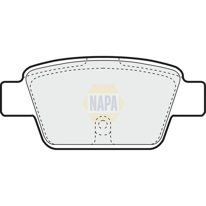NAPA Rear Brake Pad Set fits Alfa Romeo Mito 2008-2018 1.4 1.6